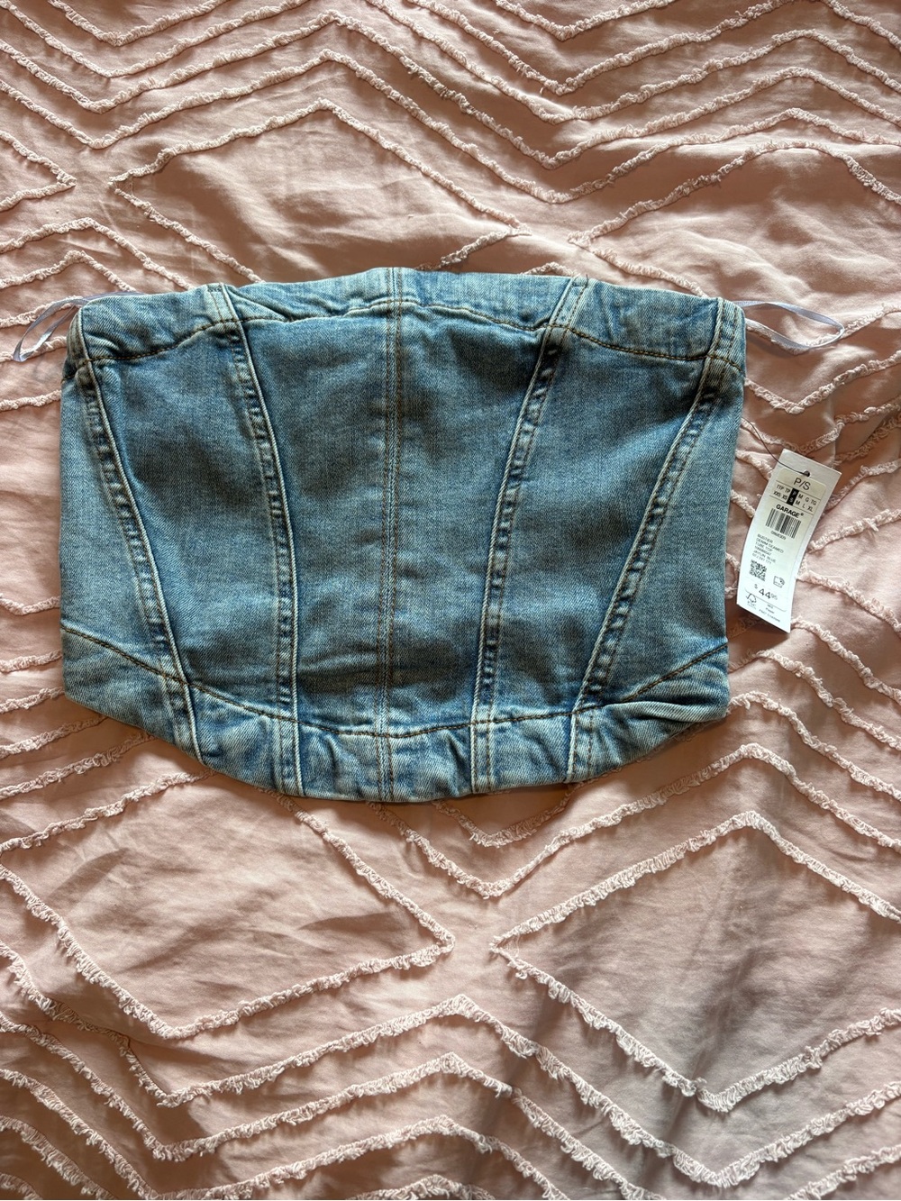 Garage Denim Top - Light Blue